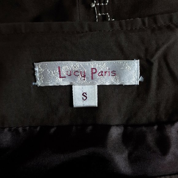 Lucy Paris Brown Embroidered Circle Skirt - Picture 10 of 12